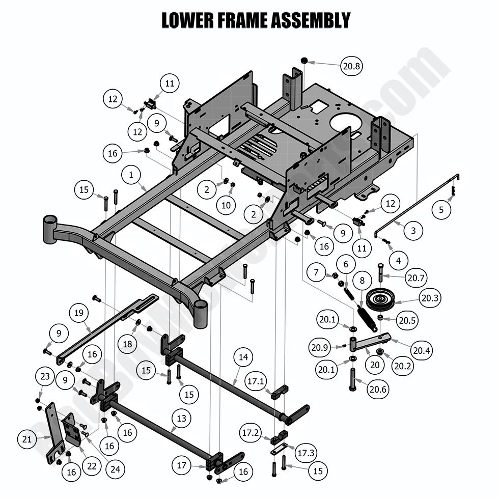 2018 Compact Outlaw - Lower Frame Assembly
